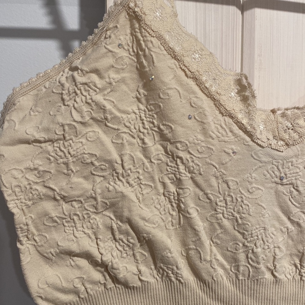Express Lace Rhinestone Tank Top - Picture 6 of 9